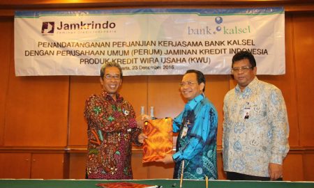 Kerjasama Jamkrindo - Bank Kalsel Senilai Rp 627 M