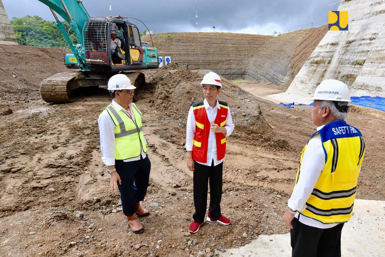 Progres Konstruksi Bendungan Paselloreng Capai 73%