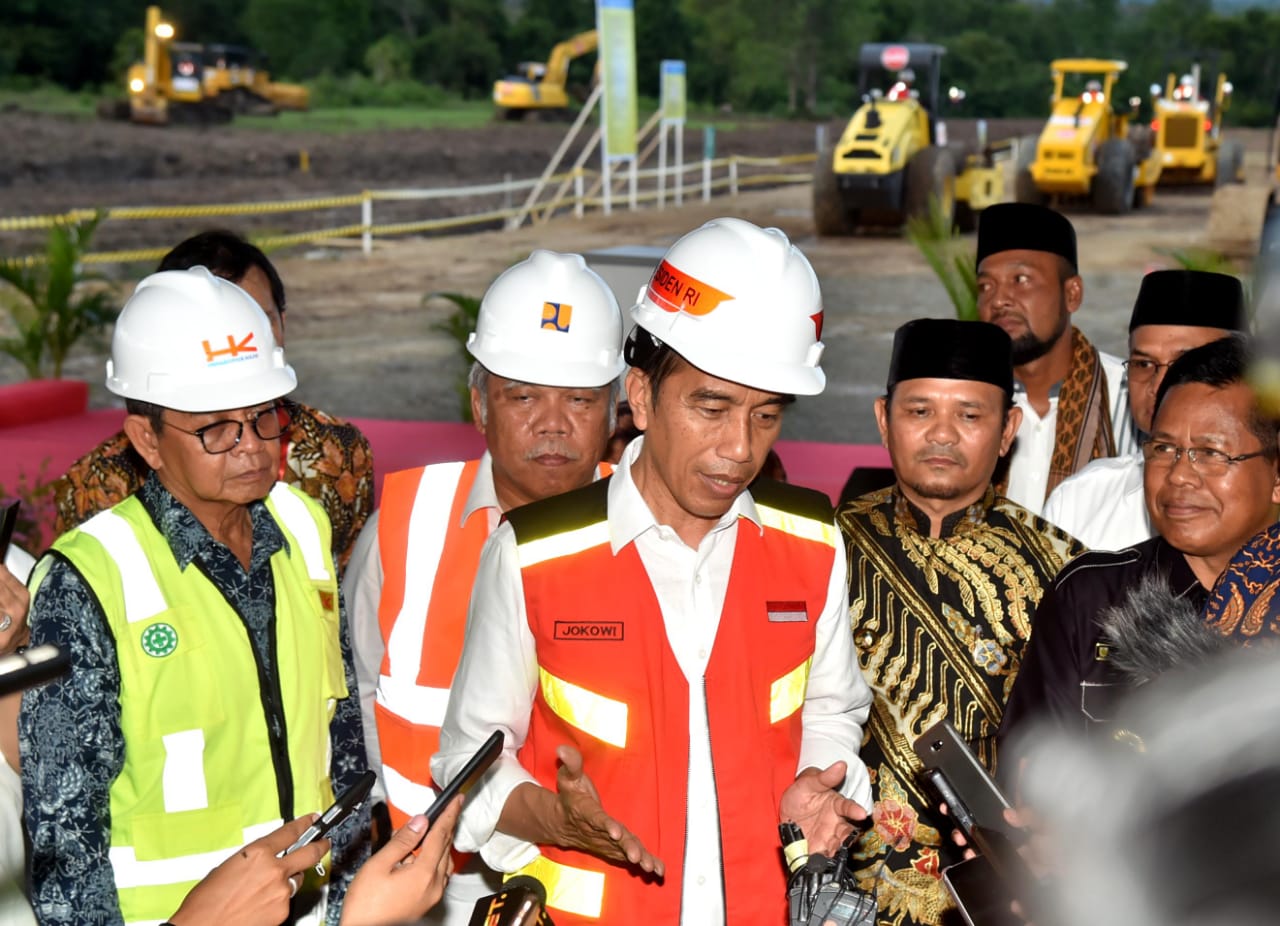 Presiden Jokowi Mulai Bangun Tol Pertama Aceh