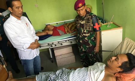 Presiden Kunjungi Korban Tsunami Banten
