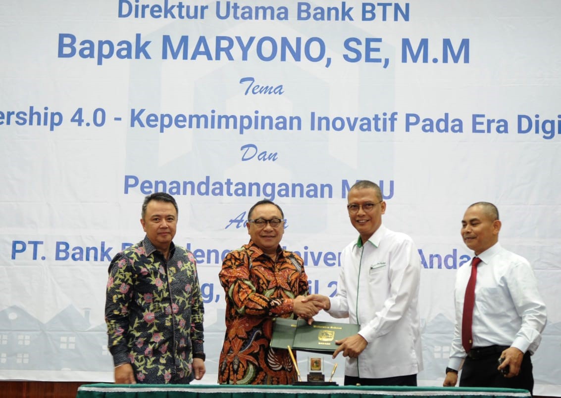 Gandeng Unand-UNP, BTN Bidik Transaksi Digital di Kampus Gandeng Unand-UNP, BTN Bidik Transaksi Digital di Kampus
