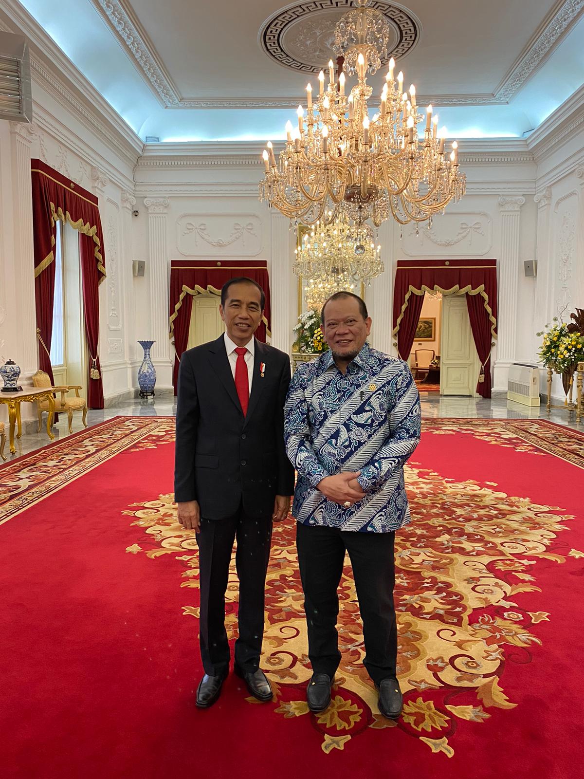 Temui Presiden, Ketua DPD RI LaNyalla Sampaikan Masalah Daerah Temui Presiden, Ketua DPD RI LaNyalla Sampaikan Masalah Daerah