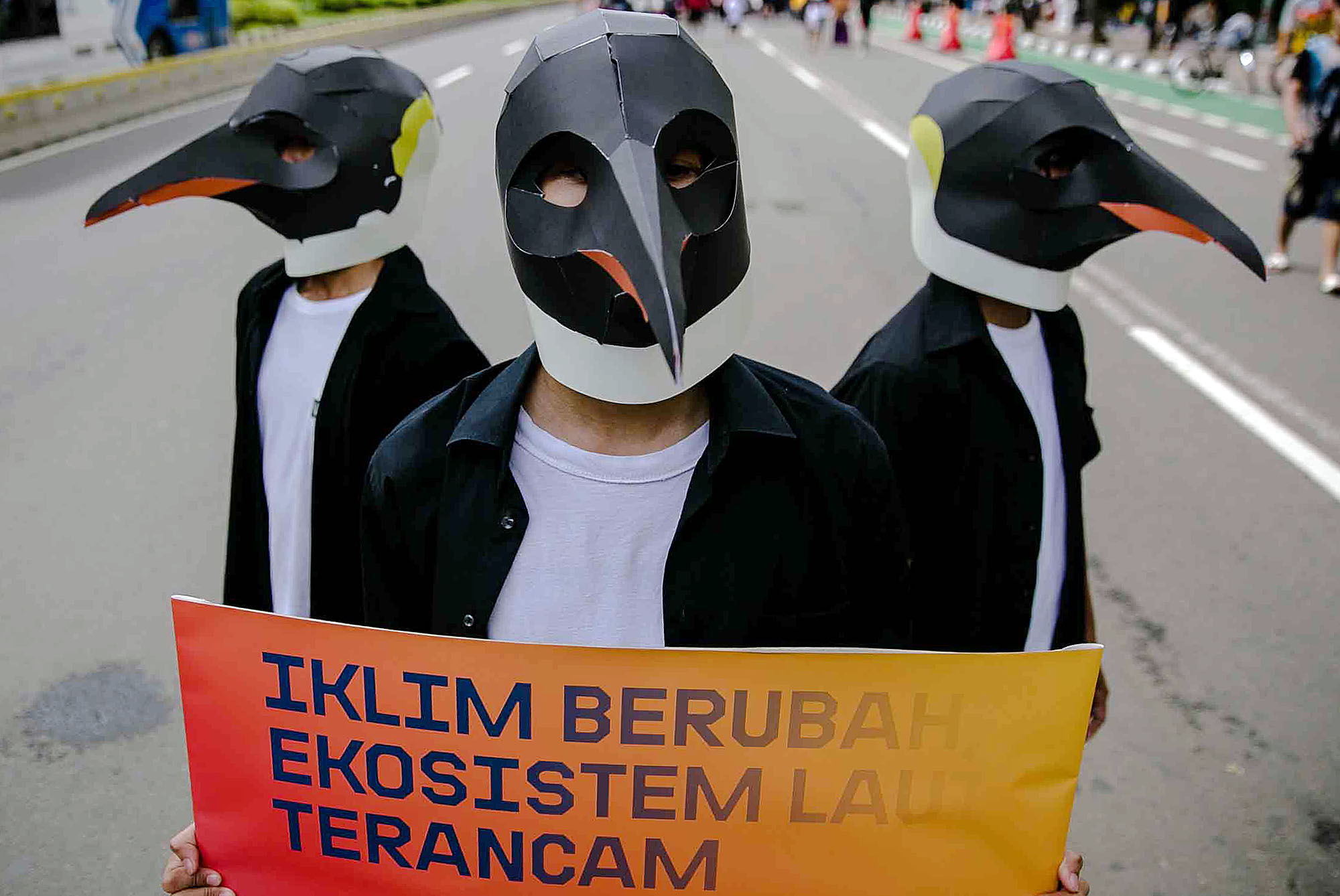 Unjuk Rasa Penguin Wujudkan Global Ocean Treaty