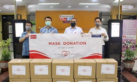 Perangi Covid-19, CFLD Indonesia Donasikan Seratus Ribu Masker
