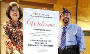 Rektor UMN Ninok Leksono Jadi Guru Besar Tamu di UCSI Malaysia