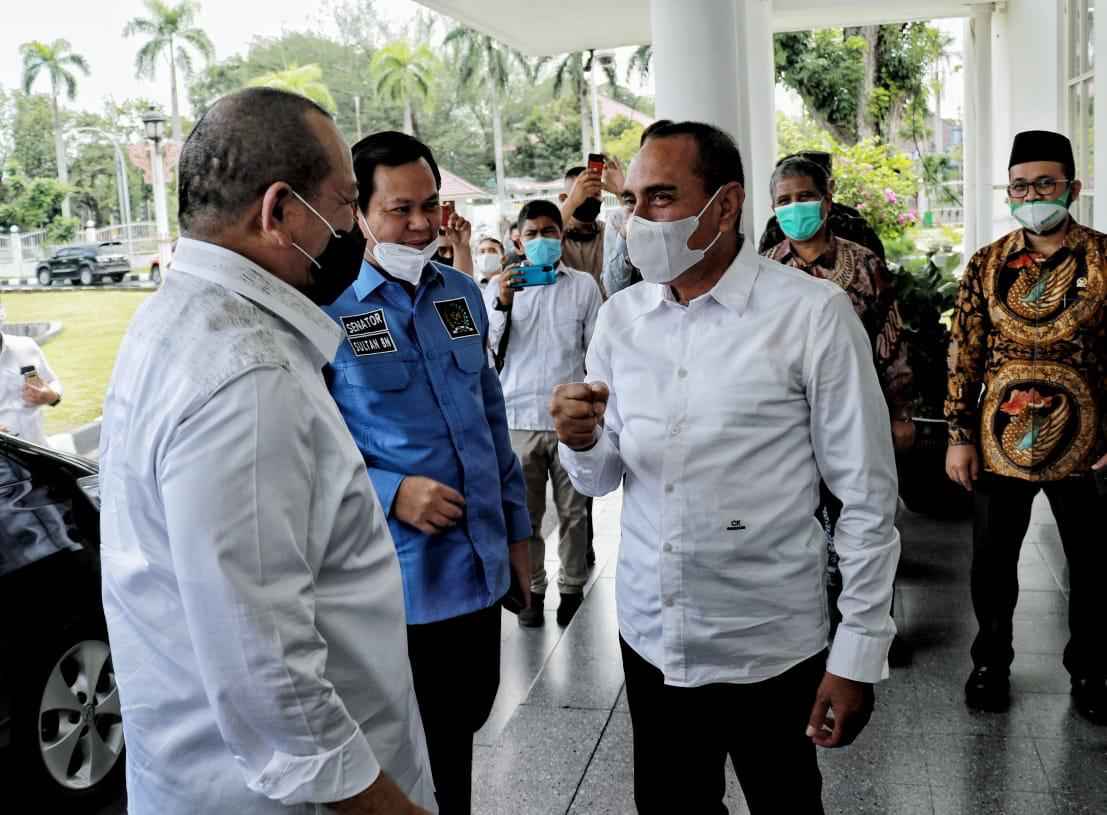Bertemu LaNyalla, Edy Rahmayadi Pastikan Sengketa Tanah di Sumut Selesai 30% Tahun 2020