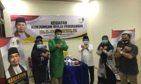 DPD PKS Serang Kukuhkan Satgas Covid-19 dan Rapid Test Gratis