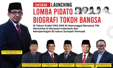 Perkuat Nasionalisme, F-PKS Gelar Lomba Pidato Biografi Lima Tokoh Bangsa