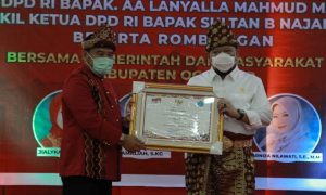 Sosialisasi Penamanam Modal di Daerah, LaNyalla Dapat Gelar Tetue Bebuyutan Rambang Kuang