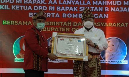 Sosialisasi Penamanam Modal di Daerah, LaNyalla Dapat Gelar Tetue Bebuyutan Rambang Kuang
