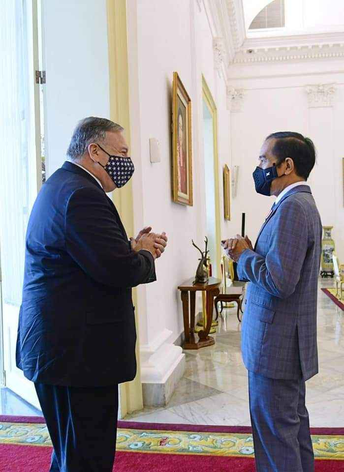 Presiden Terima Kunjungan Menlu AS Mike Pompeo di Istana Bogor