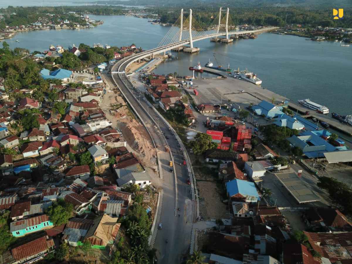 Dibiayai APBN Rp809 Miliar, PUPR: Jembatan Teluk Kendari Dikebut