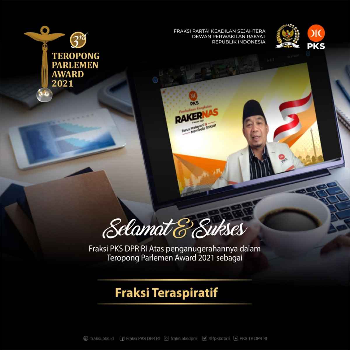 Ketua Fraksi PKS DPR Jazuli Juwaini Raih 'Outstanding Parliamentarian of Covid Care' Ketua Fraksi PKS DPR Jazuli Juwaini Raih 'Outstanding Parliamentarian of Covid Care'