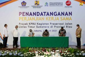 Bangkitkan Ekonomi Daerah, PUPR Gandeng Badan Usaha Pelihara Jalintim Riau Bangkitkan Ekonomi Daerah, PUPR Gandeng Badan Usaha Pelihara Jalintim Riau