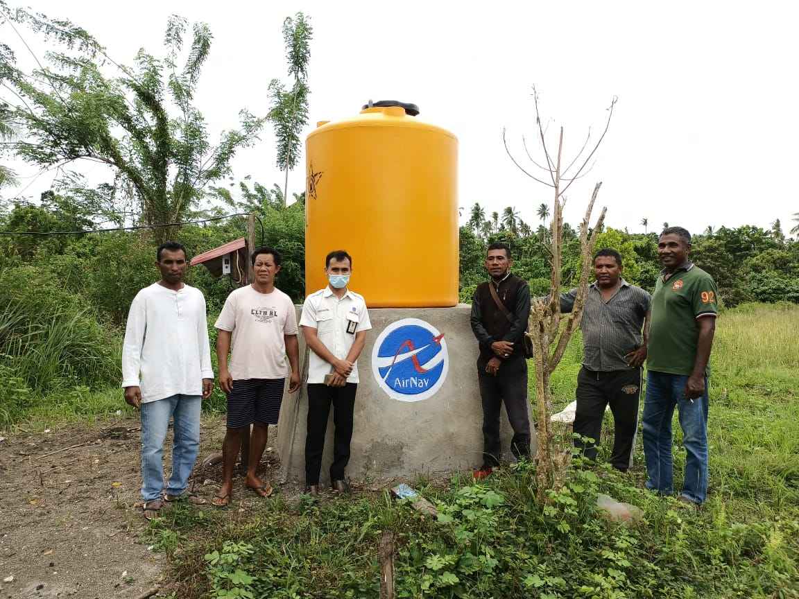 AirNav Bantu Air Bersih Untuk Warga Morotai AirNav Bantu Air Bersih Untuk Warga Morotai