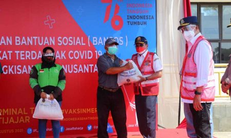 Berkolaborasi Kemenhub - Polri Gelar Vaksinasi Massal Di Terminal Tipe A Jatijajar Depok