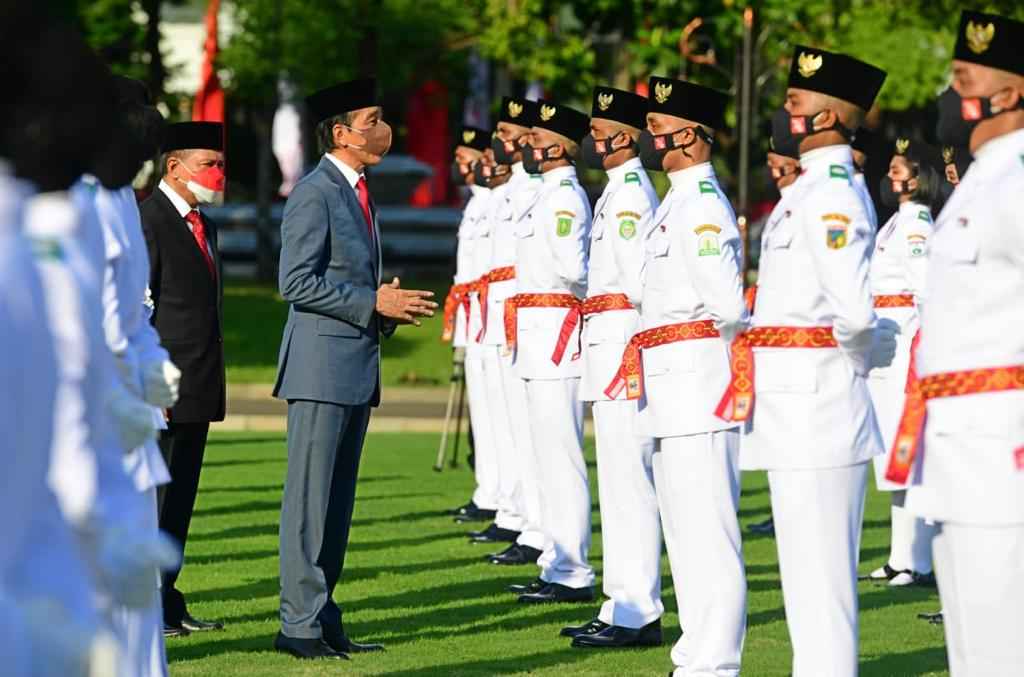 Presiden Jokowi Kukuhkan 68 Anggota Paskibraka 2021 Presiden Jokowi Kukuhkan 68 Anggota Paskibraka 2021