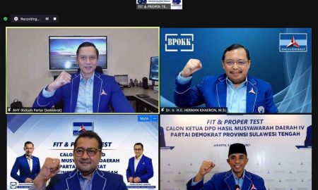 Ditunjuk AHY Pimpin Sulteng, Anwar Hafid Optimis Demokrat Ranking 3 Pemilu 2024