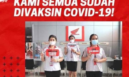 Karyawan AHASS Wahana Hingga Dealer Sudah Tervaksin 100 Persen