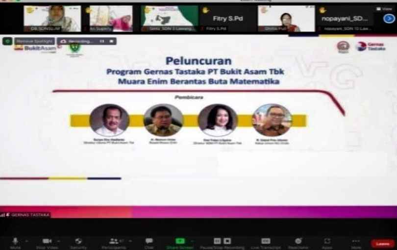 PT. Bukit Asam Dukung Gernas Pemberantasan Buta Literasi & Matematika PT. Bukit Asam Dukung Gernas Pemberantasan Buta Literasi & Matematika