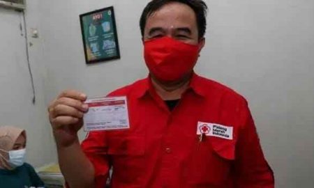 Disesalkan, Vaksinasi Covid-19 Bersamaan Dengan Pungutan Dana PMI Di Kecamatan Jayanti