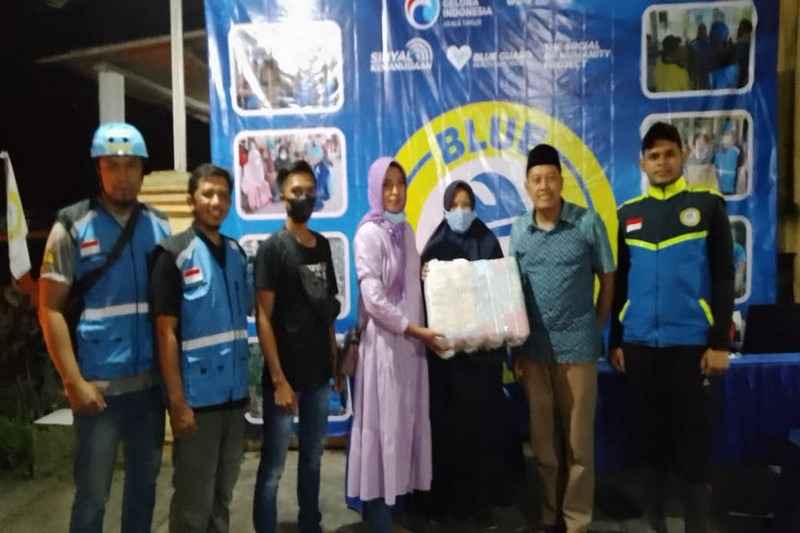 Posko Kolaborasi Relawan Blue Helmet Dapat Dukungan Masyarakat Lumajang