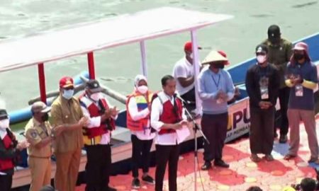 Resmikan Bendungan Bintang Bano, Jokowi: Air Jadi Kunci Ketahanan dan Kemandirian Pangan