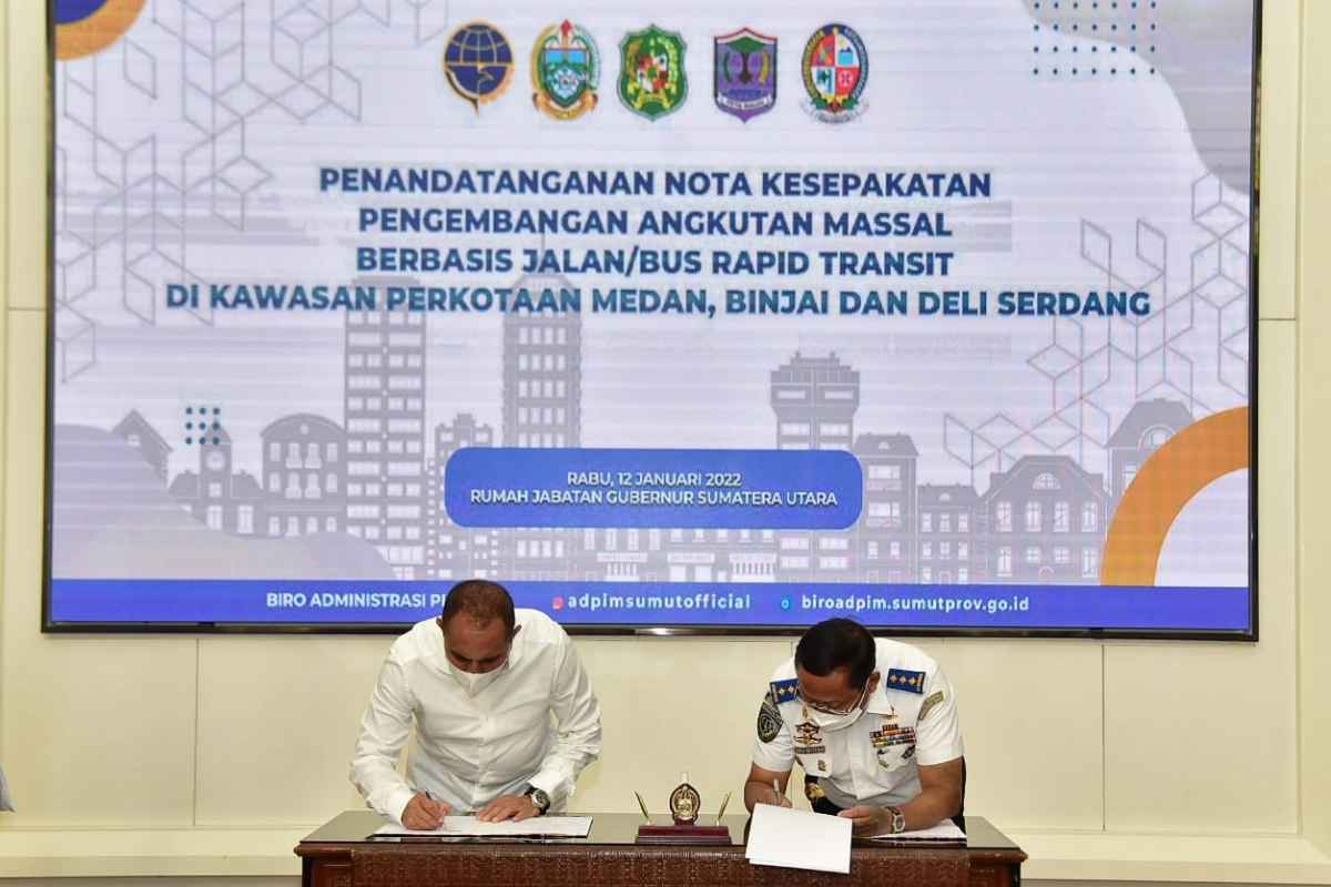 Kerjasama Dirjen Hubdat-Gubernur Sumut, Proyek BRT Mebidang Dibiayai AFD Senilai Rp1,8 Triliun Kerjasama Dirjen Hubdat-Gubernur Sumut, Proyek BRT Mebidang Dibiayai AFD Senilai Rp1,8 Triliun