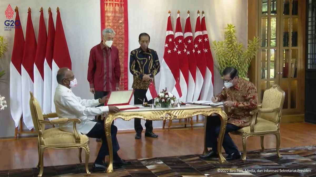 Perjanjian Ekstradisi RI-Singapura Ditandangani Jadikan Gentar Koruptor dan Teroris Perjanjian Ekstradisi RI-Singapura Ditandangani Jadikan Gentar Koruptor dan Teroris