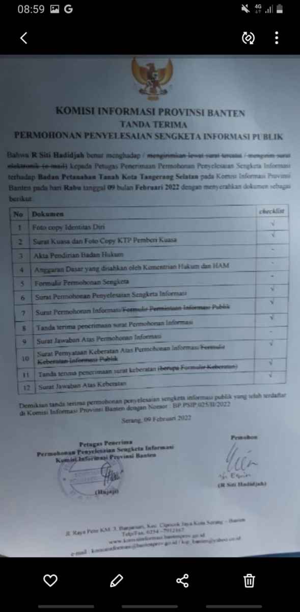 Dinilai Tutup Informasi Soal Tanah Pensiunan Guru, BPN Tangsel Digugat ke KIP Dinilai Tutup Informasi Soal Tanah Pensiunan Guru, BPN Tangsel Digugat ke KIP