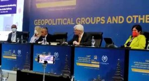 Atasi Krisis Global, Hafisz Tohir: Butuh Pendekatan Ekonomi dan Sosial Achmad Hafisz Tohir Sedang Presentasi Pada Side Event Westminster Foundation of Democracy (WFD) pada Sidang IPU ke-144, Nusa Dua, Bali, Rabu (23/3/2022)/Foto: Dok Pribadi