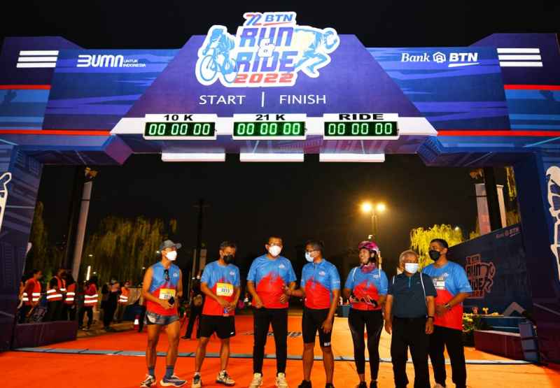 3000 Peserta Meriahkan BTN RUN & RIDE 2022