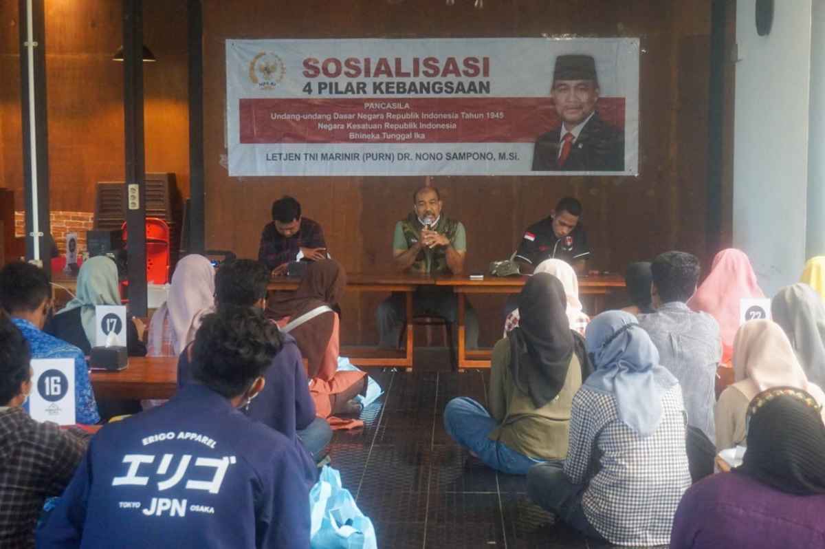 Sosialisasi 4 Pilar, Nono Sampono Ingatkan Kaum Milenial Tak Mudah Terprovokasi Hoaks
