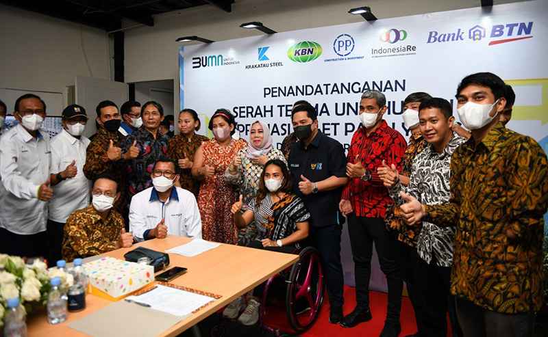 BTN Serahkan Hunian Atlit Paralimpic 