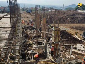 Proyek Pembangunan Pasar Induk Kota Batu Masih Berlangsung/Foto: Humas PUPR