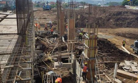 Proyek Pembangunan Pasar Induk Kota Batu Masih Berlangsung/Foto: Humas PUPR