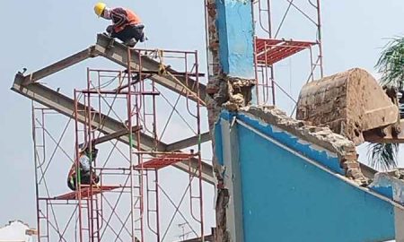 Pengawasan Proyek Pembangunan Gedung Pemuda Terkesan Lemah