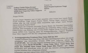 Dugaan Perjalanan Dinas Fiktif, Kajari Bidik 50 Legislator Kota Tangerang