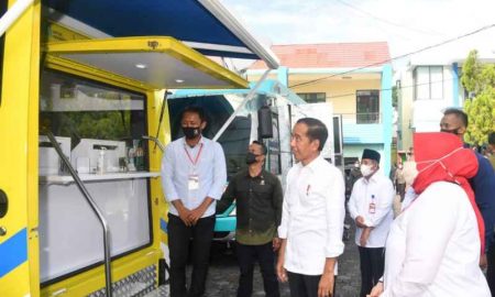 Presiden Jokowi Tinjau Layanan BTN Dalam Penyaluran BSU