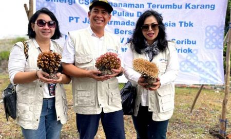 Jaga Kelestarian Alam, PT Jasa Armada Indonesia Tbk Tanam 400 Bibit Terumbu Karang