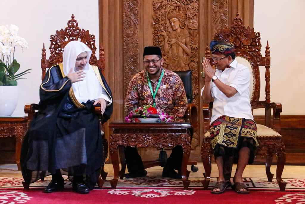 Temui Gubernur Bali, Sekjen Liga Muslim Syekh Al-Issa Berharap Forum R20 Bisa Damaikan Dunia