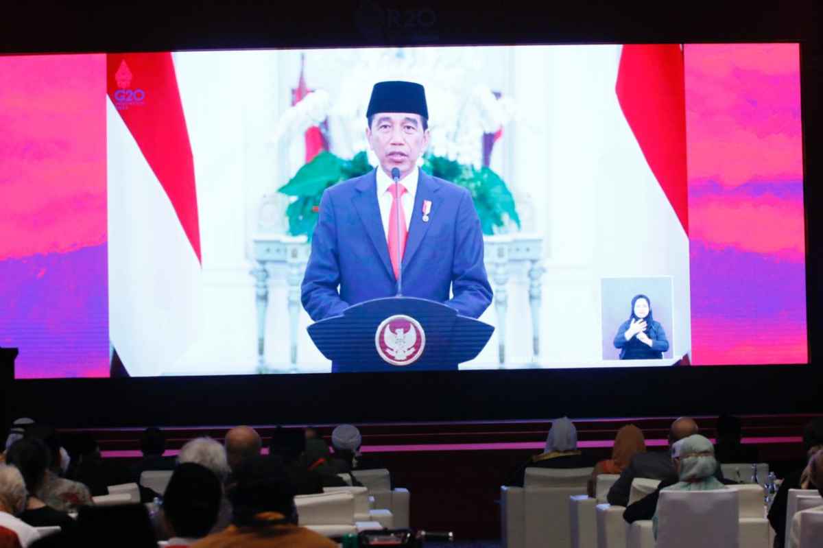 Buka Forum R20, Jokowi: Tokoh Agama yang Berbeda Jadi Bagian Penting Persatuan Indonesia
