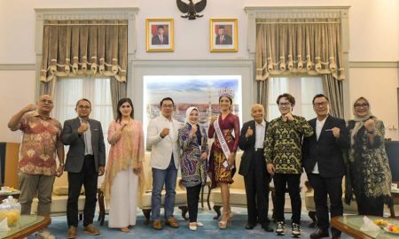 Gubernur Ridwan Kamil Terima Putri Indonesia di Gedung Pakuan