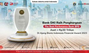 Konsisten Jaga Pertumbuhan, Bank DKI Raih Penghargaan Bisnis Indonesia Financial Award 2023