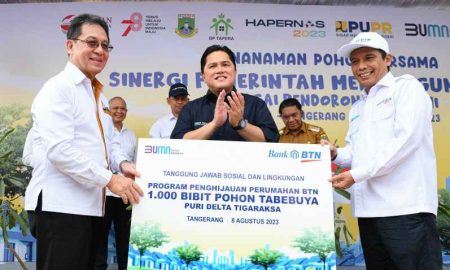 Bank BTN Revitalisasi Taman Hijau di Lingkungan Perumahan