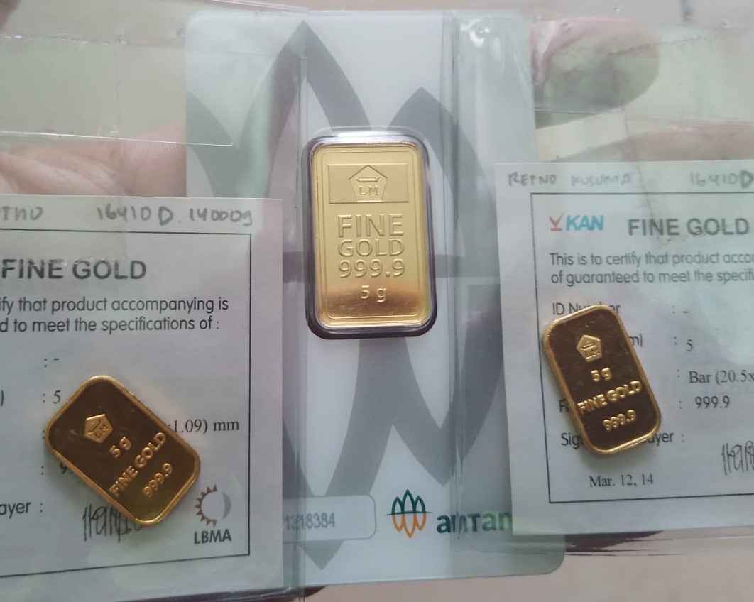 Posisi Harga Emas Antam hari ini Rp1,136 Juta/Gram Posisi Harga Emas Antam hari ini Rp1,136 Juta/Gram