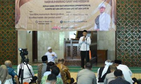 Peringati Isra Mi’raj, DKM dan UPZ Baiturrahman Kaji Pemberdayaan UMKM di Lingkungan DPR