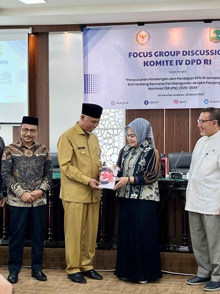 Komite IV DPD RI Terima Masukan Akademisi Unand Terkait RUU RPJPN 2025-2045 Komite IV DPD RI Terima Masukan Akademisi Unand Terkait RUU RPJPN 2025-2045