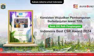 Konsisten Wujudkan Pembangunan Berkelanjutan lewat TJSL, Bank DKI Raih Penghargaan Indonesia Best CSR Award 2024