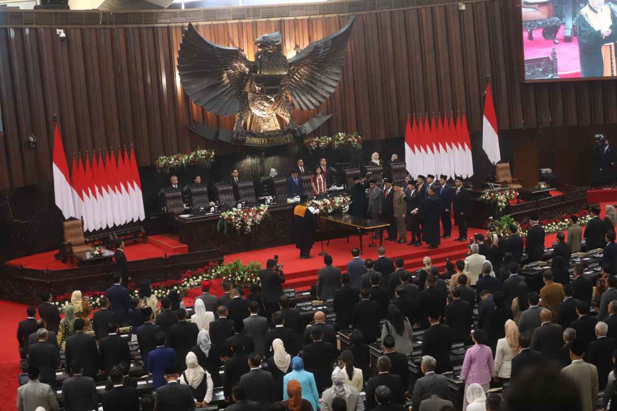 Sembilan Pimpinan MPR RI Resmi Dilantik dan Dukung Kemerdekaan Palestina
